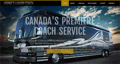 Desktop Screenshot of hornesluxurycoach.ca